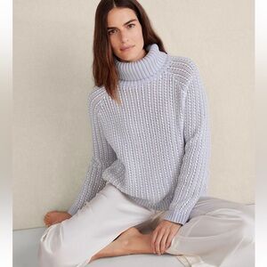 Haven Texture Stitch Turtleneck Size M NWT